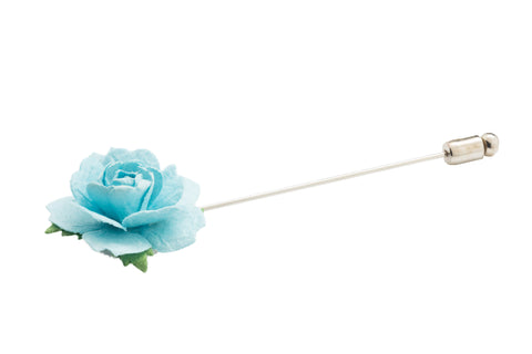 Lucy Baby Blue Flower Lapel Pin (S/S 2017)