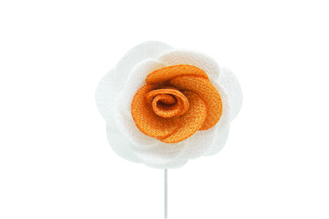 Cindy (Clear Resin) Flower Lapel Pin (S/S 2016)