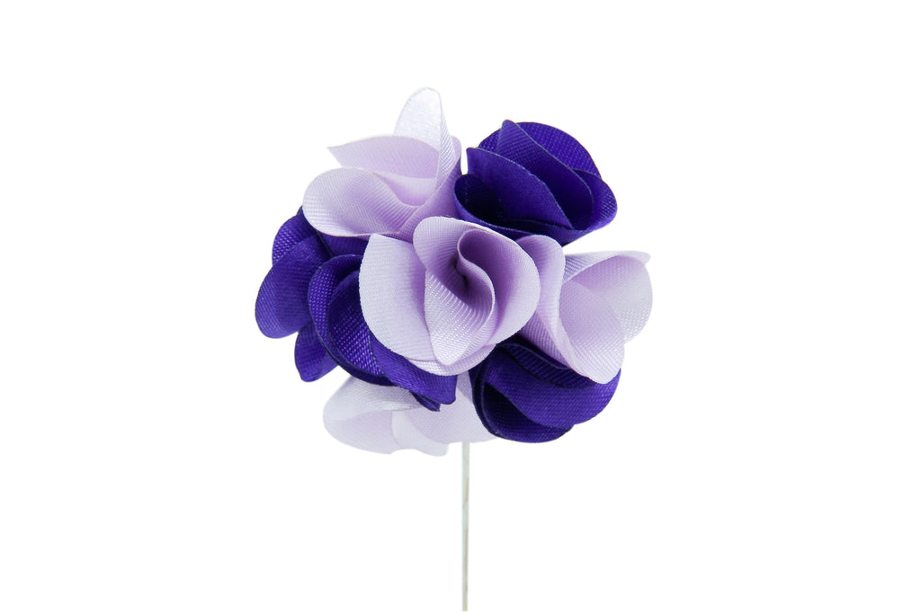Karen Purple Flower Lapel Pin (S/S 2015)
