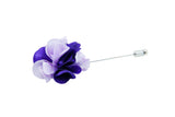 Karen Purple Flower Lapel Pin (S/S 2015)