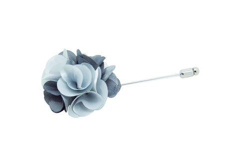 Karen Silver Flower Lapel Pin (S/S 2015)
