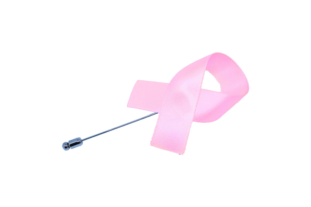 Breast Cancer Awareness Pink Ribbon Lapel Pin