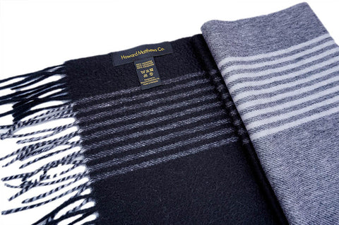 Hugo Bass 100% Cashmere Scarf by Howard Matthews Co. (F/W 2015 Collection)
